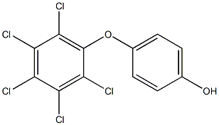 4-(2,3,4,5,6-PENTACHLOROPHENOXY)PHENOL Struktur