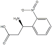 (R)-3-Amino-3-(2-nitro-phenyl)-propanoic acid Struktur