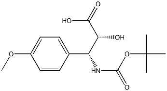 N-Boc-(2R,3R)-3-Amino-2-hydroxy-3-(4-methoxy-phenyl)-propanoic acid Struktur