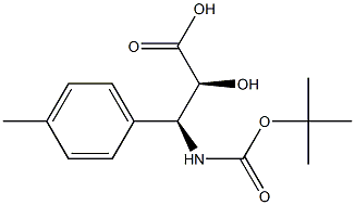 N-Boc-(2S,3S)-3-Amino-2-hydroxy-3-(4-methyl-phenyl)-propanoic acid Struktur