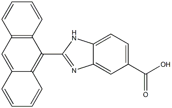 2-Anthracen-9-yl-1H-benzimidazole-5-carboxylic acid Struktur