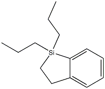 9,9-dipropyl-9-silabicyclo[4.3.0]nona-1,3,5-triene Struktur