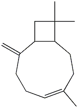 (4Z)-4,11,11-trimethyl-8-methylidene-bicyclo[7.2.0]undec-4-ene Struktur