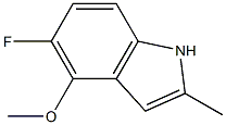 5-Fluoro-4-methoxy-2-methyl-1H-indole Struktur