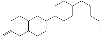 6-(4-pentylcyclohexyl)-octahydronaphthalen-2-one Struktur