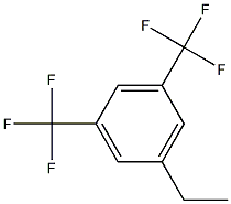 3,5-BIS(TRIFLUOROMETHYL)ETHYL BENZENE Struktur