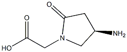 (R)-(4-Amino-2-oxo-pyrrolidin-1-yl)-acetic acid Struktur