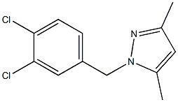 1-(3,4-Dichloro-benzyl)-3,5-dimethyl-1H-pyrazol- Struktur