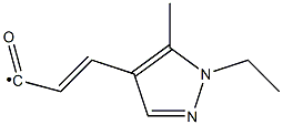 3-(1-Ethyl-5-methyl-1H-pyrazol-4-yl)-acryloyl Struktur