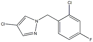 4-Chloro-1-(2-chloro-4-fluoro-benzyl)-1H-pyrazol- Struktur