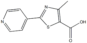 4-Methyl-2-pyridin-4-yl-thiazole-5-carboxylic acid Struktur