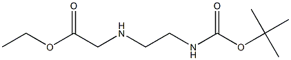 Ethyl N-[(2-Boc-amino)ethyl]glycinate Struktur