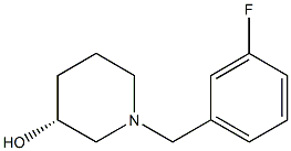 (3R)-1-(3-fluorobenzyl)piperidin-3-ol Struktur