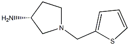 (3R)-1-(thiophen-2-ylmethyl)pyrrolidin-3-amine Struktur