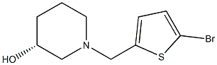 (3R)-1-[(5-bromothiophen-2-yl)methyl]piperidin-3-ol Struktur