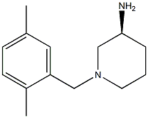 (3S)-1-(2,5-dimethylbenzyl)piperidin-3-amine Struktur