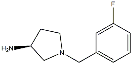 (3S)-1-(3-fluorobenzyl)pyrrolidin-3-amine Struktur