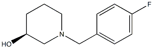 (3S)-1-(4-fluorobenzyl)piperidin-3-ol Struktur