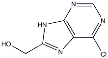 (6-chloro-9H-purin-8-yl)methanol Struktur