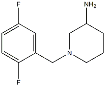 1-(2,5-difluorobenzyl)piperidin-3-amine Struktur