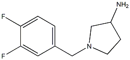 1-(3,4-difluorobenzyl)pyrrolidin-3-amine Struktur