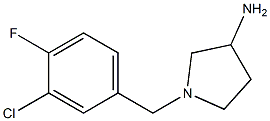 1-(3-chloro-4-fluorobenzyl)pyrrolidin-3-amine Struktur