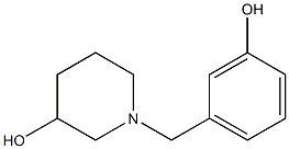 1-(3-hydroxybenzyl)piperidin-3-ol Struktur