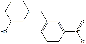 1-(3-nitrobenzyl)piperidin-3-ol Struktur