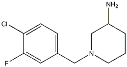 1-(4-chloro-3-fluorobenzyl)piperidin-3-amine Struktur