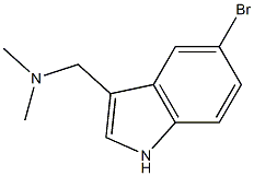 1-(5-bromo-1H-indol-3-yl)-N,N-dimethylmethanamine Struktur