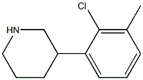 3-(2-chloro-3-methylphenyl)piperidine Struktur