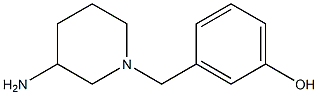 3-[(3-aminopiperidin-1-yl)methyl]phenol Struktur