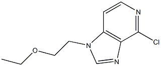 4-chloro-1-(2-ethoxyethyl)-1H-imidazo[4,5-c]pyridine Struktur