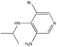 5-bromo-N4-(1-methylethyl)pyridine-3,4-diamine Struktur