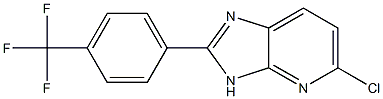 5-chloro-2-[4-(trifluoromethyl)phenyl]-3H-imidazo[4,5-b]pyridine Struktur