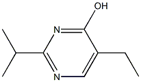 5-ethyl-2-(1-methylethyl)pyrimidin-4-ol Struktur