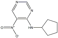 N-cyclopentyl-5-nitropyrimidin-4-amine Struktur