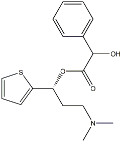 (1r)-3-(Dimethylamino)-1-(2-thienyl)propan-1-ol
mandelate Struktur