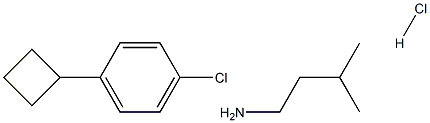 1-(4-Chlorophenyl)-a-(2-Methyl
propyl) Cyclobutane Methanamine Hydrochloride Struktur