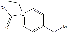 1-[4-BROMO METHYL] ETHYL BENZOATE Struktur