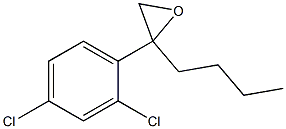 2-(2,4-DICHLOROPHENYL)-2-BUTYL-OXIRANE Struktur