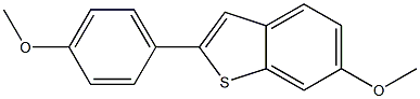 2(4-methoxy phenyl)6-methoxy benzo
(b) thiophene Struktur