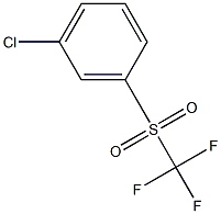 3-(TRIFLUOROMETHYLSULFONYL)CHLOROBENZENE Struktur