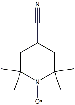 4-CYANO-2,2,6,6-TETRAMETHYLPIPERIDINE 1-OXYL, FREE RADICAL Struktur