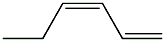 1,cis-3-hexadiene Struktur