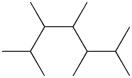 2,3,4,5,6-pentamethylheptane Struktur