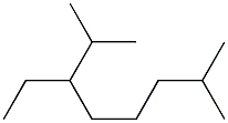 2,7-dimethyl-3-ethyloctane Struktur