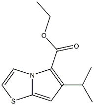 ETHYL 6-(PROPAN-2-YL)PYRROLO[2,1-B][1,3]THIAZOLE-5-CARBOXYLATE Struktur