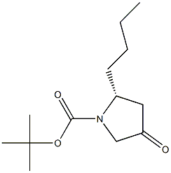 N-BOC-(2R)-2-BUTYL-4-OXOPYRROLIDINE Struktur