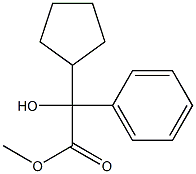 CYCLOPENTYL MANDELIC ACID METHYL ESTER Struktur